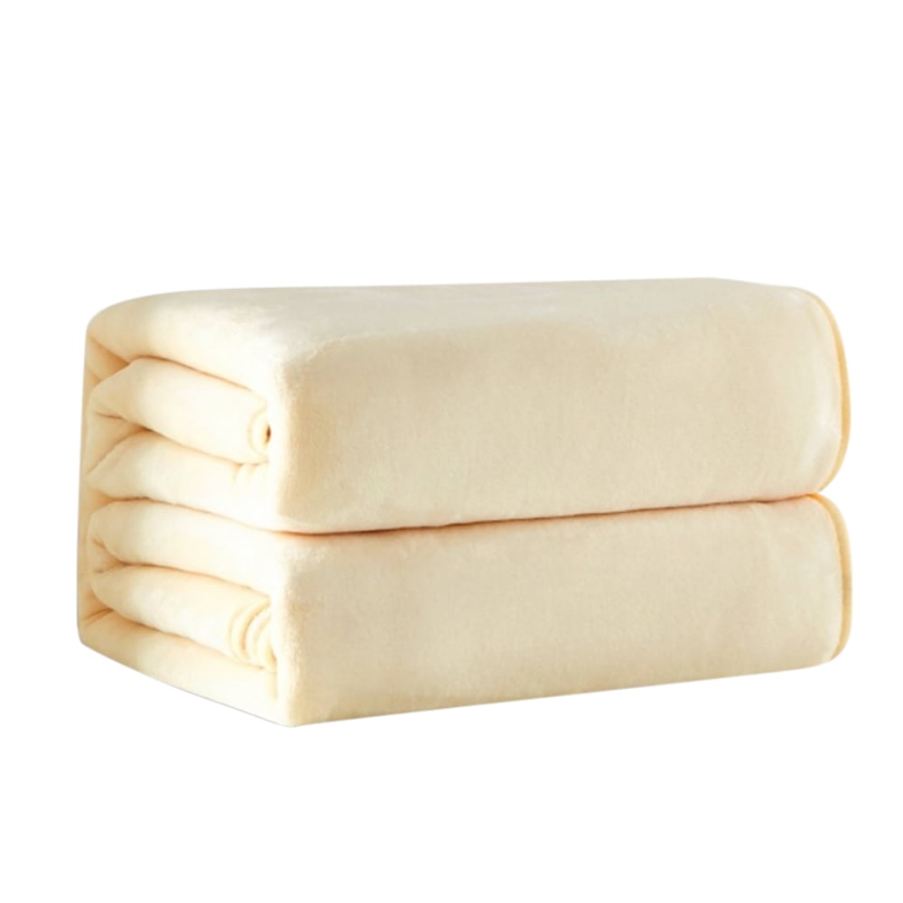 Flannel Blanket Bed Sheet Solid Color Soft Flannel Fleece Bed Blanket