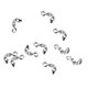 thumbnail image 1 of 10pcs Cubiertas de plata esterlina Collar de extremo Joyería Fabricación de engarce de bricolaje Soledad Hallazgos de la cubierta de crimpado, 1 of 8