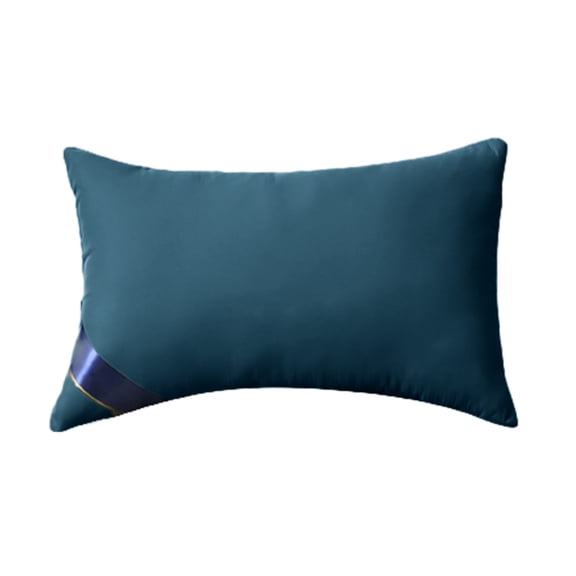 yulier Bed Pillow for Sleeping, Standard Size, Bedding Hotel Home Dorm Super Soft Pillow for Back, Stomach or Side Sleepers (27.5×16.5in, Blue)