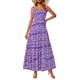 thumbnail image 1 of Vestido PRETTYGARDEN Floral Morado Blanco Maxi XL, 1 of 9
