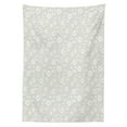 thumbnail image 3 of Ambesonne Floral Tablecloth Rectangular Table Cover, Ornamental Modern Art, 60"x90", Beige White, 3 of 4