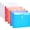 Assorted Colors - 6 Pack, variant on 12 Pack Plastic Letter Size Envelopes with Button & String Tie Closure, 1-1/6" Expansion, Side Load, Clear Poly File Folders Project Paper Documents Organizer for Office School &