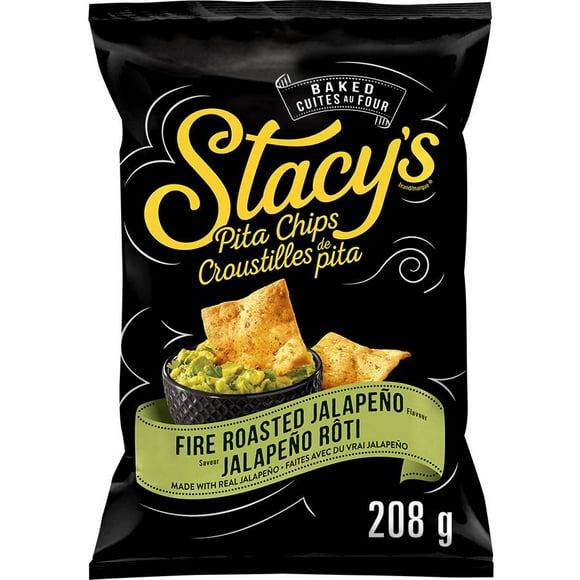 Stacy's Fire Roasted Jalapeño Flavour Pita Chips, 208g