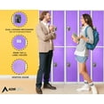 thumbnail image 2 of AdirOffice Large School Locker with 2 Doors 2 Hooks Storage Locker for Garage Storage - Office Storage Lockers (2 Door, Purple), 2 of 4