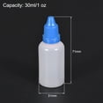 thumbnail image 2 of Uxcell Plastic 30ml/1 oz Small Mouth Drop Bottle Blue, 10 Pack, 2 of 6