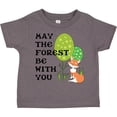 thumbnail image 3 of Inktastic May the Forest Be with You Cute Fox and Trees Boys or Girls Toddler T-Shirt, 3 of 5