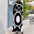 thumbnail image 2 of Retro Black White Circles Pop Art Long Dress chic and elegant evening dress Female dress, 2 of 4