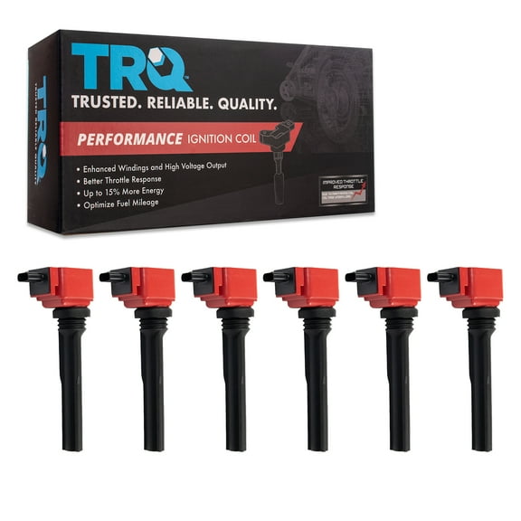 TRQ Premium High Performance Engine Ignition Coil Kit of 6 for Ford Lincoln New ICA65568