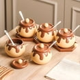 thumbnail image 5 of Tarro de de Cerámica con Forma de Chocolate Coreano, Caja de Condimentos de , Salero y Pimentero, Utensilios de Cocina para Decorar y Aromatizar., 5 of 5