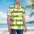 thumbnail image 5 of Daiia Watercolor St Patrick Day Hawaiian Shirt for Men Gentle Cotton Regular Short Sleeve Casual-X-Large, 5 of 9