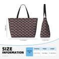 thumbnail image 4 of Honeii pink bow for Tote Bag with Adjustable Strap,Beach Bag, Waterproof Sandproof Beach Tote Bag, Large Capacity Foldable Beach Bags, 4 of 7