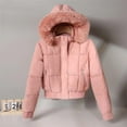 thumbnail image 4 of Niaviben Lightweight Puffer Jacket Women Cropped Puffer Jacket Women Womens Insulated Down Jacket Womens Jackets Puffy Jackets for Women Womens Puffy Jackets Puffy Jackets Women Pink L, 4 of 5