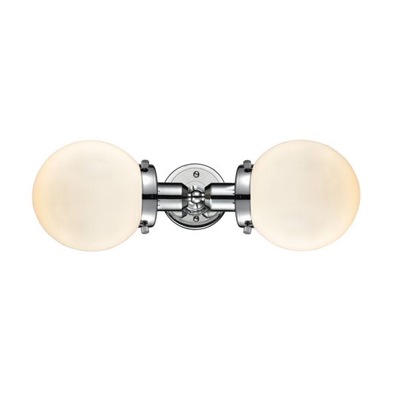 Innovations Lighting 900H-2W Globe Globe 2 Light 14" Wide Bathroom Vanity Light - White