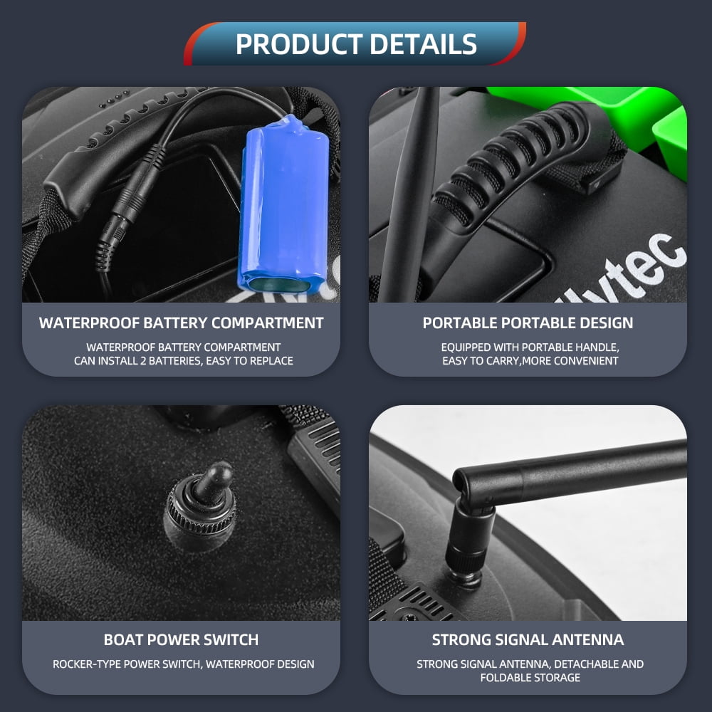 Remote  boat,Boat Dual Motor 500m Remote Bait Led Fish With Bait Boat Motor Fish Siuke Zeyuan L-ed