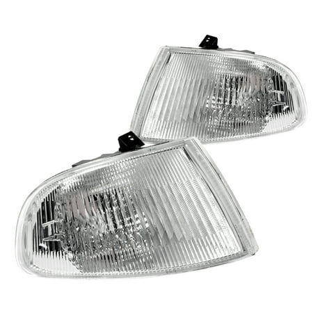 Honda Civic Corner Lights Spec-D Tuning For 1992-1995 Honda Civic 3Dr Clear Replacement Corner Lights Turn Signal Lamps (Left+Right) 1992 1993 1994 1995 ()