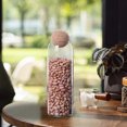 thumbnail image 2 of Glass Storage Jar with Wooden Lid, Clear Candy or Spice Container for Kitchen, Tea, or Coffee Organization, 2 of 9