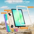 thumbnail image 3 of Funda para Samsung Galaxy Tab A11 Plus de 11 pulgadas (2025) y A9 Plus de 11 pulgadas (2023), funda protectora infantil a prueba de golpes con portalápices, correa de mano giratoria de 360 ​​grados, 3 of 9
