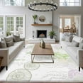 thumbnail image 3 of 6'x9' Area Rugs, Coastal Sage Green Indoor Outdoor Area Rug for Living Room Bedroom, Ocean Coral Starfish Jellyfish Washable Bathroom Rugs Kitchen Floor Carpet Mats Home Decor Aesthetic, 3 of 8