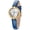 Blue, variant on Quartz Watch for Women, Dainty Women's Crystal Bezel Watch, Roman Numerals Dial, Sapphire Lens, Genuine Leather Strap, 3ATM Waterproof, Vintage Dress Ladies Wristwatch, Red