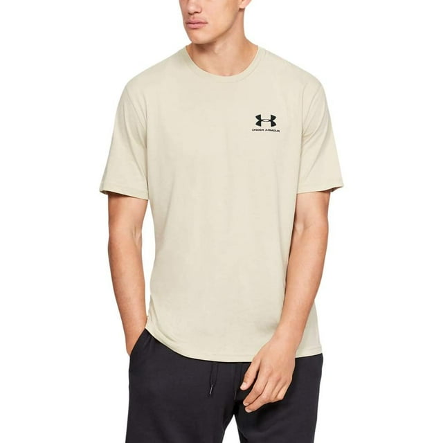 Camiseta Under Armour UA Sportstyle, pecho izquierdo, base caqui