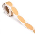 1roll Self-Adhesive Kraft Paper Gift Tag Stickers Adhesive Labels Blank ...
