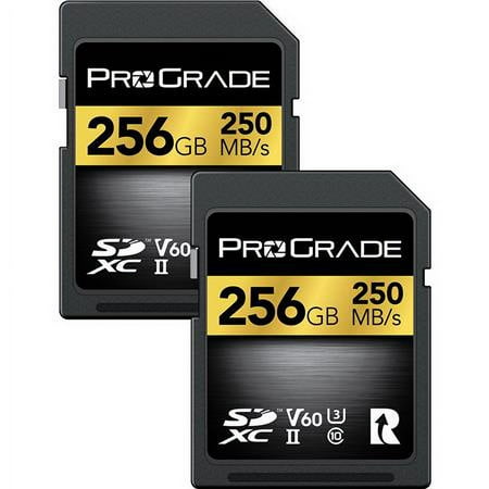 Image of 256GB SDXC UHS-II U3 Class 10 V60 Memory Card 2-Pack
