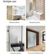 Transparent Solid Glass Bricks, Rectangular Solid Glass Brick Decorative Partition Wall for DIY Lighting fixtures,Tables