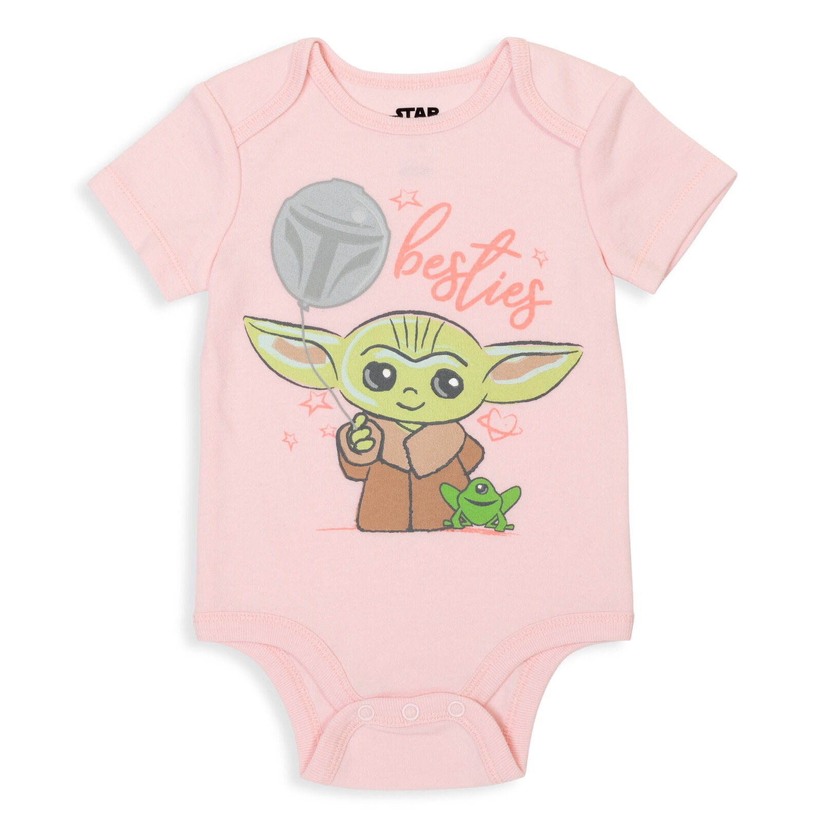 Star Wars The Child Newborn Baby Girls 5 Pack Bodysuits Newborn to Infant