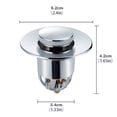 thumbnail image 3 of Mashaouyo Bouchon d'Évier en Laiton Anti-Oxydation Type Bullet, 3 of 4