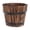 Wood color+Black, variant on Barrels Planter Bucket Round Garden Planter Flower Pots for Indoor Outdoor Container Box Farmhouses Home Decorations