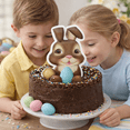 thumbnail image 6 of CakeDrake Cake Top Decor Easter Bunny Brown 1 Set, 6 of 6