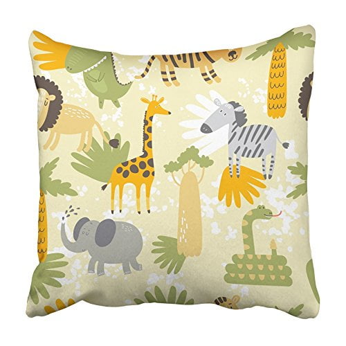 Giraffe Pillow Cover Faux Fur Pillow 16x16 set of 2