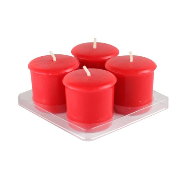 Jeco CVZ-8PCC-12 Bougies Votives Cide à la Cannelle, Rouges - 96 Pcs