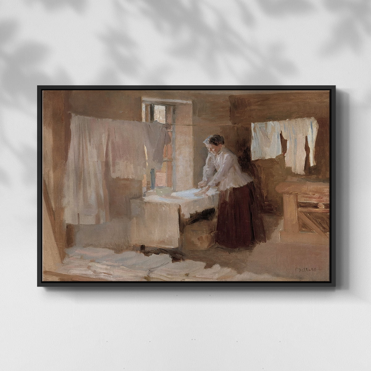 Vintage Landscape-CCCLX By Wexford Home Framed in Black Wood Gallery Wrapped Canvas 27 in. x 41 in.