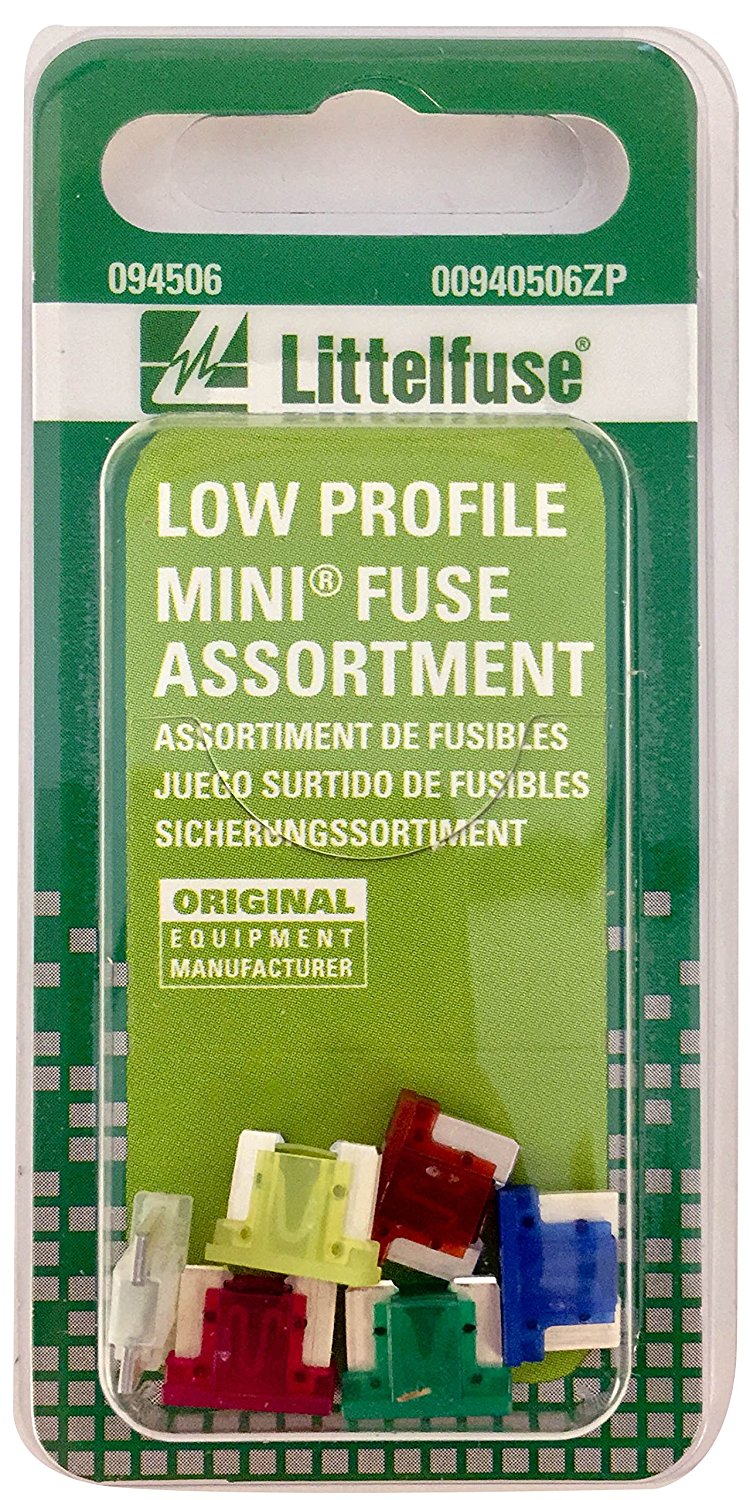 Littelfuse 00940506ZP Low Profile Mini Fuse Assortment, 6 Piece