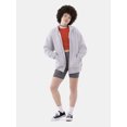 thumbnail image 2 of No Boundaries Zip Front Tunic Hoodie, Women's, 2 of 5