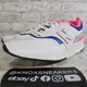 thumbnail image 1 of New Balance 997H Classic White Laser Blue Pink Sneakers CM997HAJ Men's Size 10.5, 1 of 6