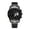 Black shell black belt 1, variant on Men's quartz watch, waterproof non-mechanical watch, large dial men's watch, calendar sports watch, creative men's electronic watch