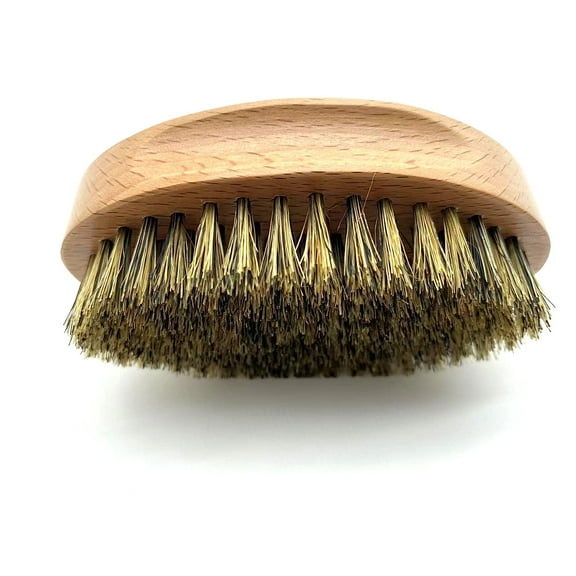 Beard brush man 100 Percent boar bristle hair brush, beard combmade of solid wood, with medium hard bristles to conquer and soften your beard