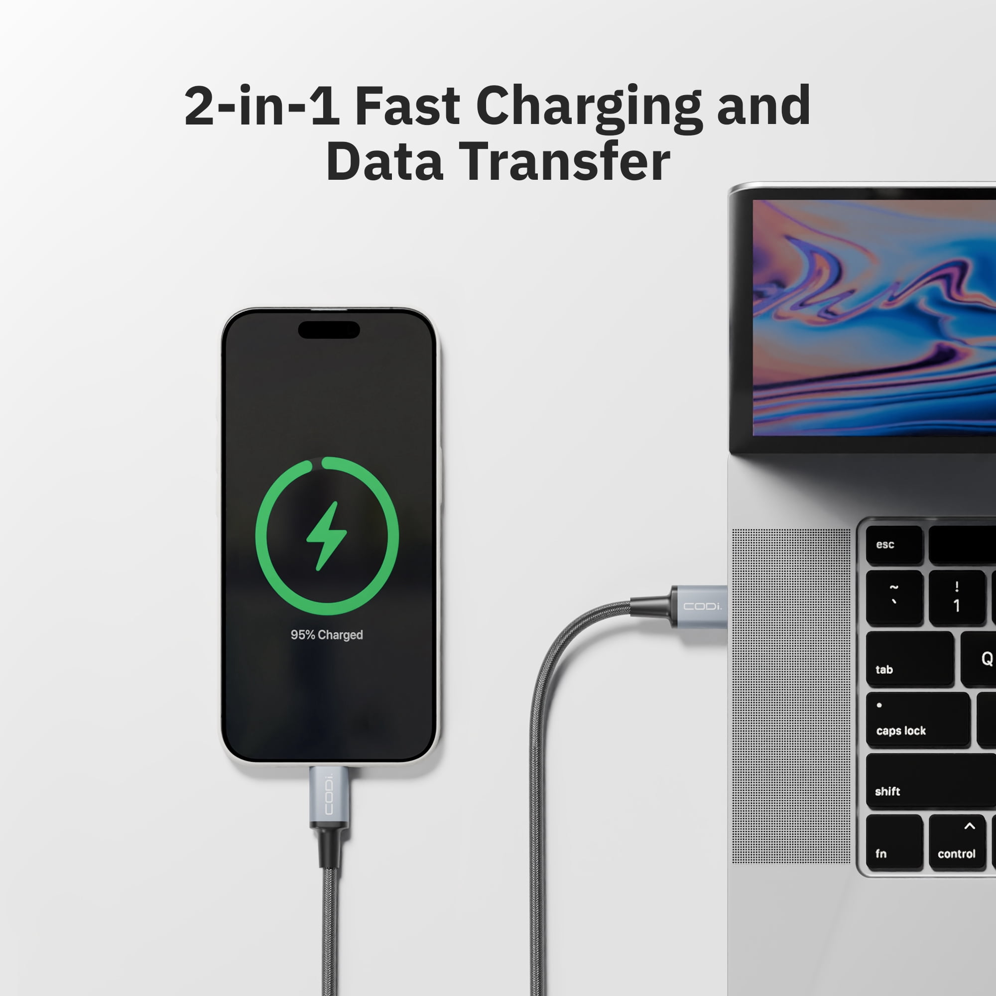 CODi USB-A to USB-C Cable - Thumbnail 2