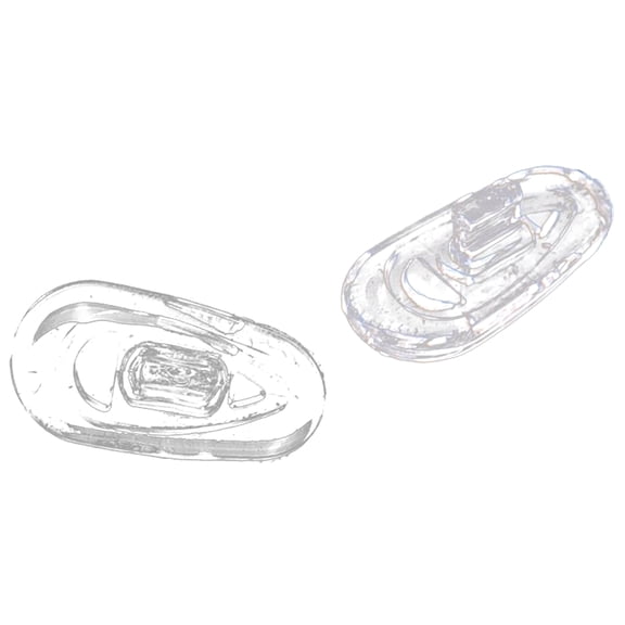 Rollbacks & More 25 Pairs Silicone Eyeglass Nose Pads Oval Push On