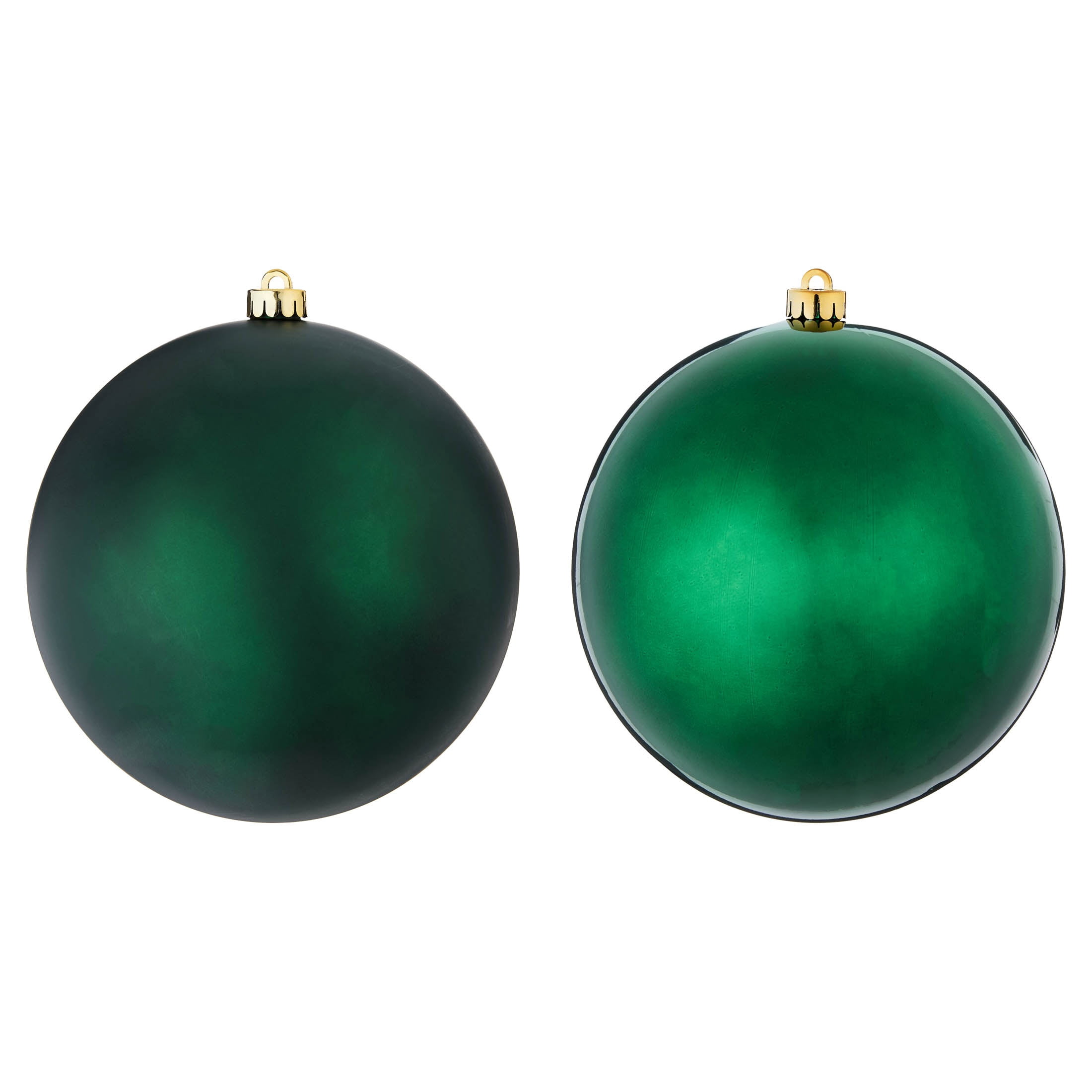 2-Count Green Jumbo Ball Shatterproof Christmas Ornaments, 8.5", by Holiday Time