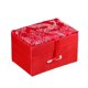 thumbnail image 1 of Joyero de brocado Qarigey Caja de almacenamiento Collar Rojo 9*6*5.5 cm, 1 of 6