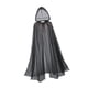 thumbnail image 3 of Disfraz de Halloween Yinane capa con capucha para adultos negro, 3 of 8