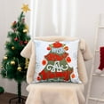 thumbnail image 4 of Christmas Gnome Throw Pillow Cover 18x18 inches Cotton Embroidered Christmas Decorative Throw Pillow Cover Farmhouse Winter Holiday Decor for Bed, Sofa, Cushion, Car, 4 of 6