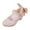 Pink, variant on Kids Girls Sparkly Butterfly Mary Jane Wedding Party Shoes Glitter Bridesmaids Low Heels Soccer Slides Kids