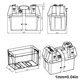 thumbnail image 3 of Riwesomey de portátil, protección Abs, cargadores resistentes de Metal, eléctrico, conveniente para la caja de baterías, vehículos Accesorios para vehículos recreativos Riwesomey VI018183-00B, 3 of 6