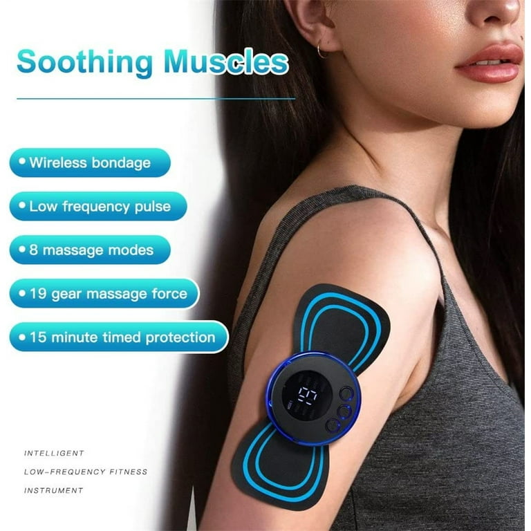 Use This Portable Mini Massager With 8 Modes To Relieve Pain In Your Neck,  Back, Waist, Arms, And Legs!