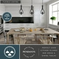 thumbnail image 3 of Monrovia 3 Light Bronze Open Cage Teardrop Pendant Light, 3 of 13
