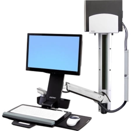 UPC: 0698833018172 | Ergotron StyleView Multi Component Mount for Keyboard  Mouse  Scanner  Flat Panel Display  CPU – 24  Screen Support – 47.00 lb Load Capacity – Aluminum